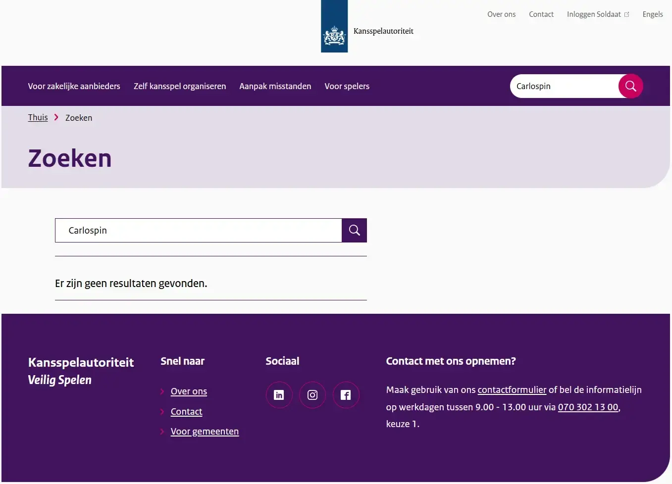 Kansspelwijzer van de Kansspelautoriteit als bron voor Nederlandse online vergunningen